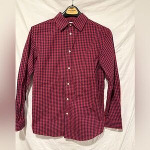 Cat & Jack Boy’s Size 16/XL Red and Blue Plaid Shirt
